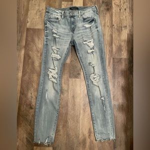 Women’s Aeropostale Low Rise Ripped Jeans